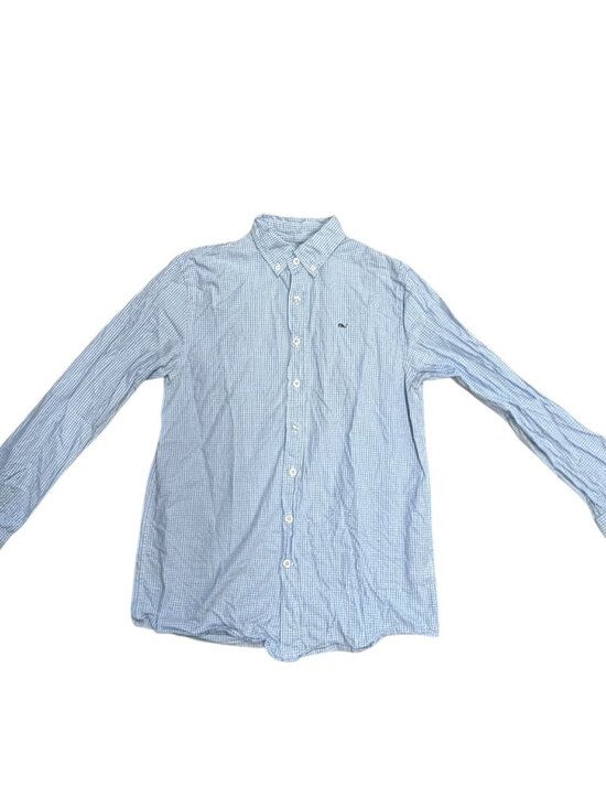 Vineyard Vines Other - EUC Vineyard Vines Boys Whale Shirt Blue Gingham Button Down Size 16/L